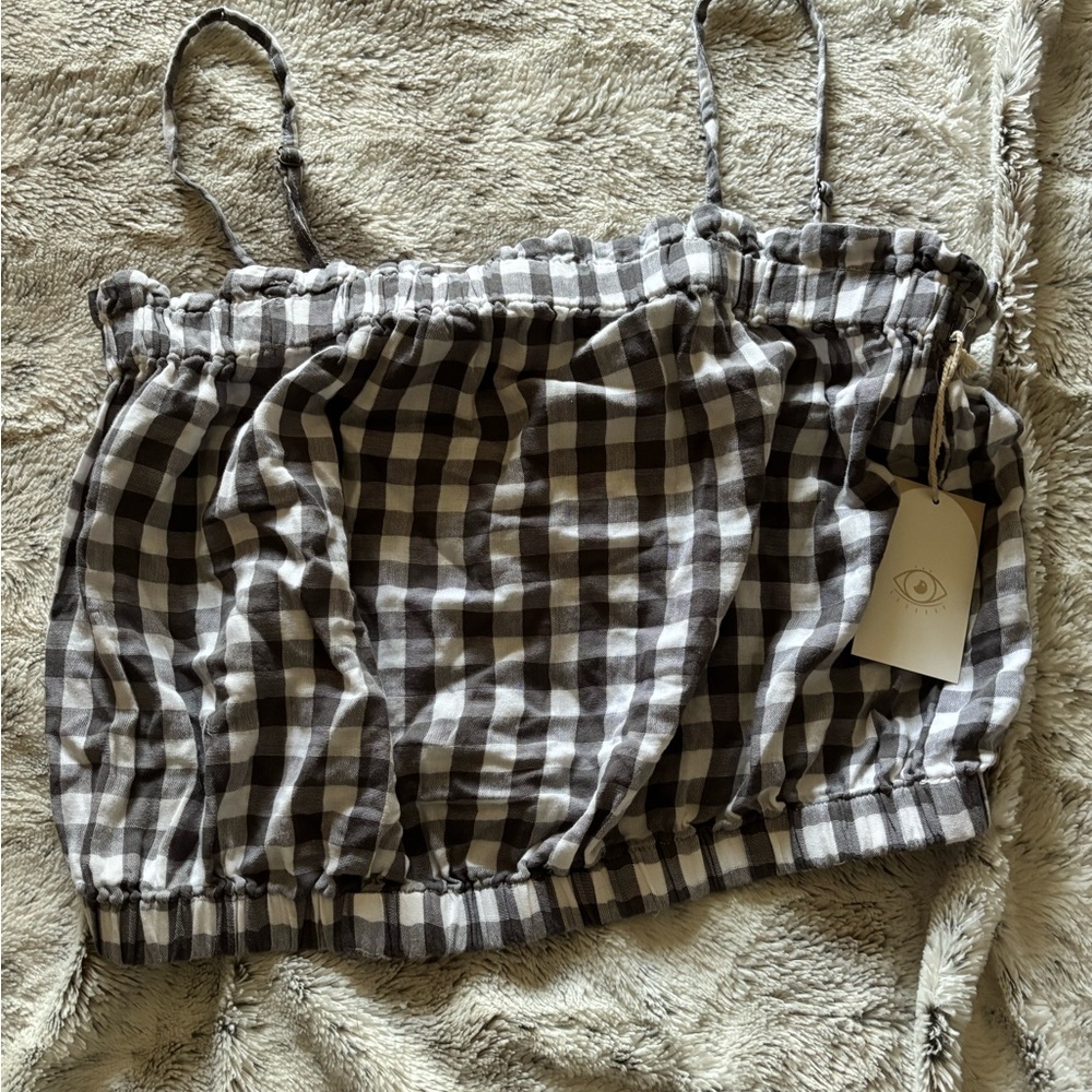 Jackson Rowe Monochrome Checkered Top